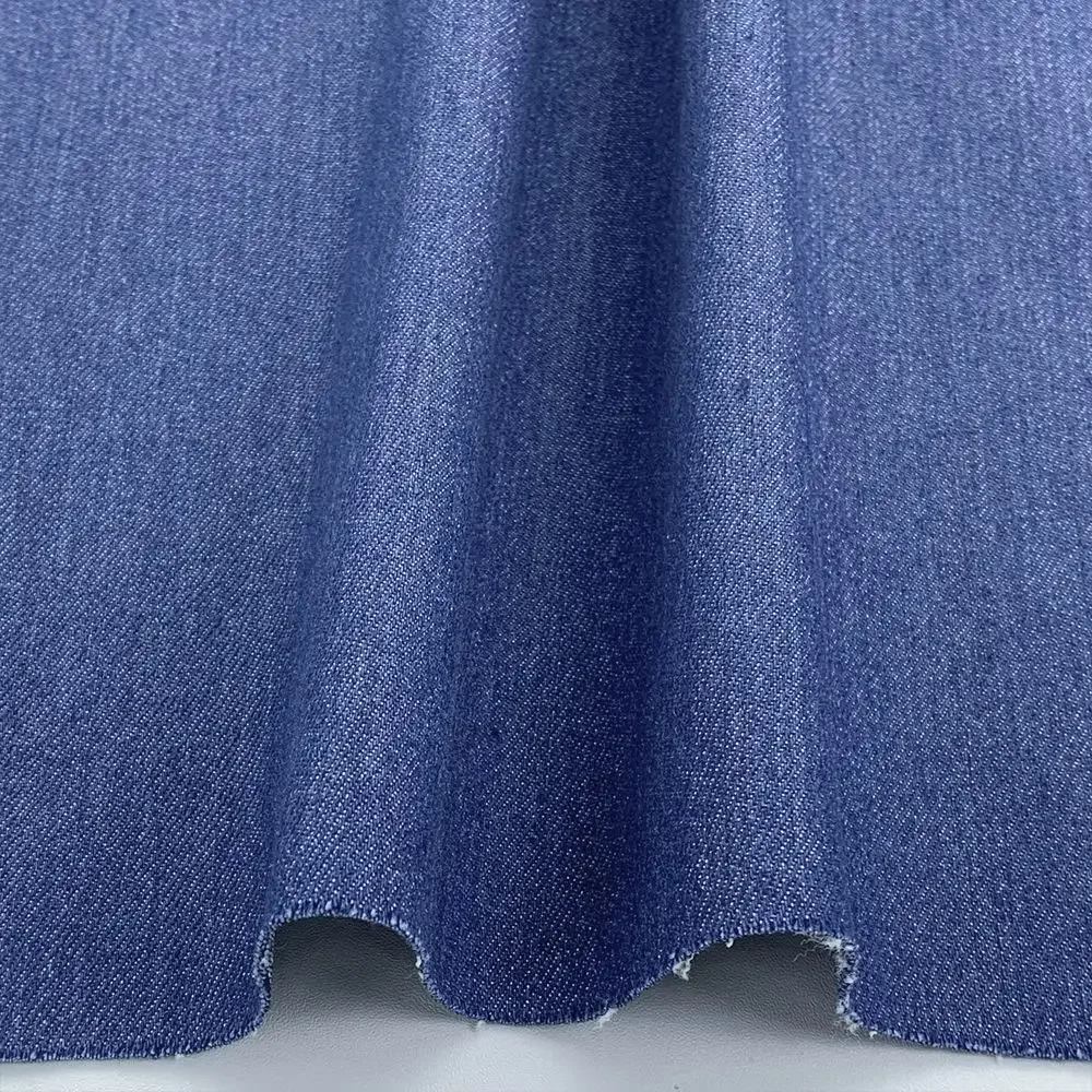 Elastic Color Woven Denim Fabric Pink Denim Washed Vintage Summer Clothing for Men Women Children Baby Clothing Accessories