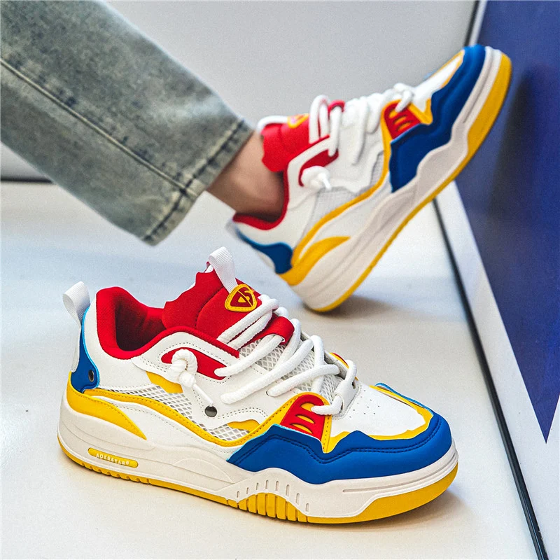 Trendy Skateboard Sneakers Men Original Skate Shoes Fashion Colorful Designer Sneakers Hip Hop Platform Men's Skateboard Shoes 5