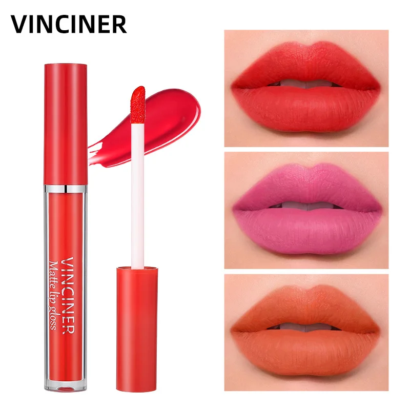Matte Lip Gloss Set Big Red