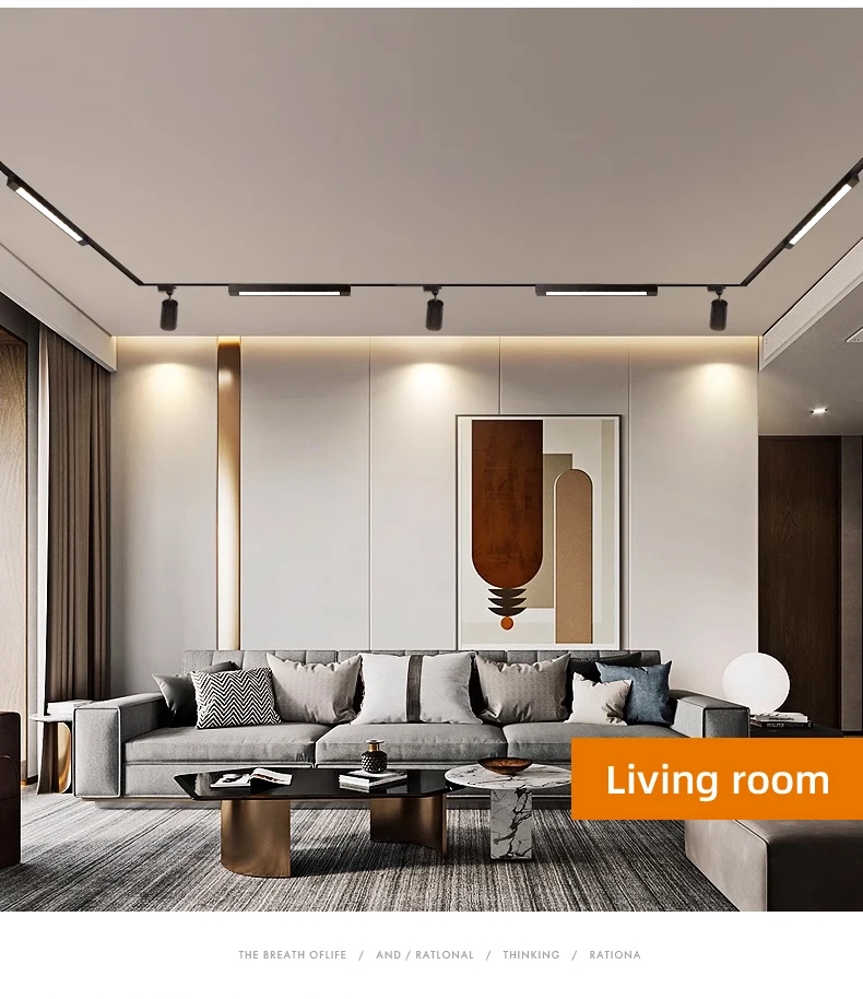 Description Picture 3 of itemSet LED Track Light 110V 220V Spotlight Track Rail Lighting Fixture for Clothing Store Kitchen Indoor Light Spot Led Track Lamp