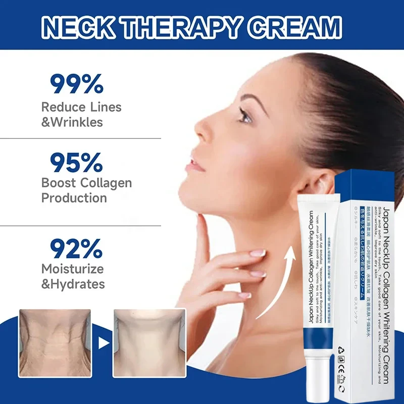 Neck Cream Eliminate Neck Lines Protein Cream Eliminate Double Chin Lift Neck Fine Lines Anti-ageing Moisturis Nourish Beauty Health