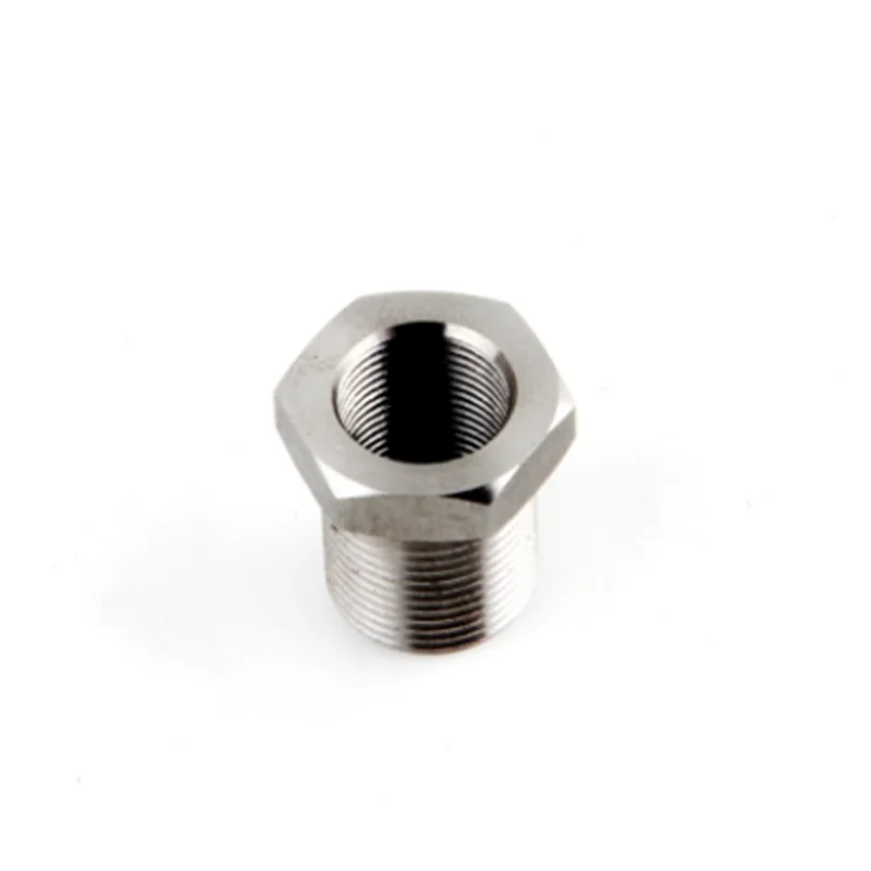 1/2-28 Id A 5/8-24 Od Filettato Adattatore Acciaio Argento