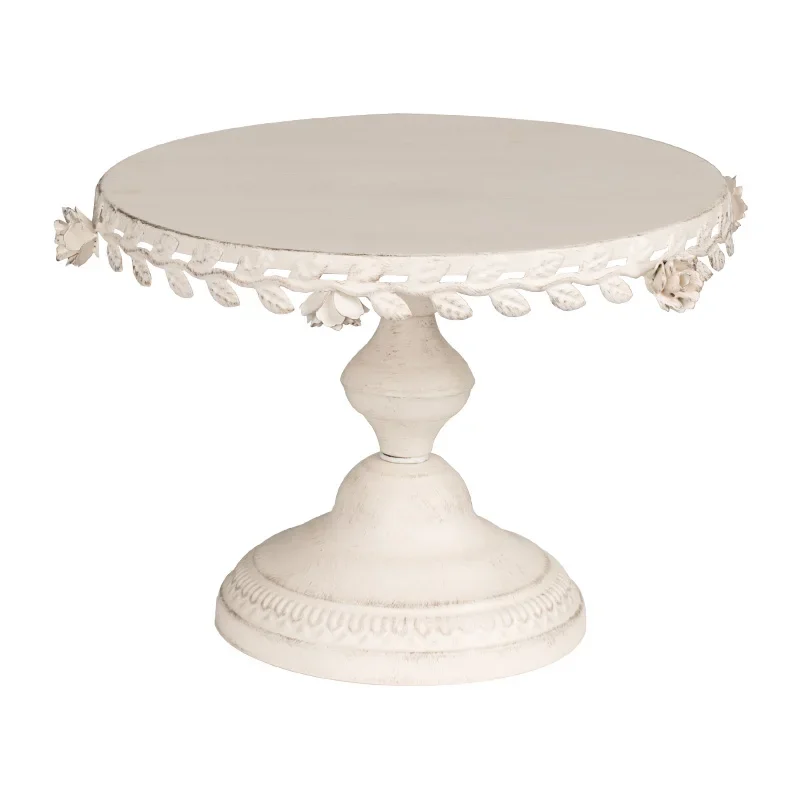 European White Dessert Table Decoration / Display Stand Set / Wedding Cake Set Table Wooden Snack Tray