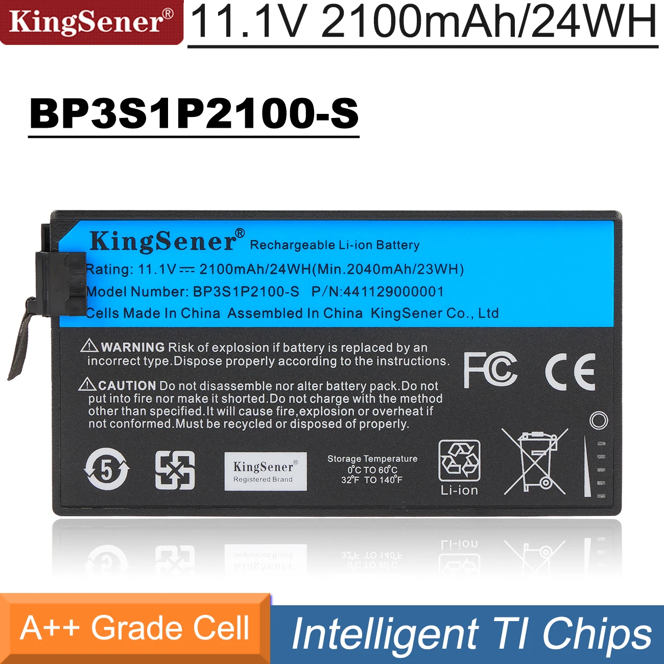 Bateria do Portátil Kingsener para Getac V110 Notebook Robusto Bp3s1p2100-s 2100mah 11.1v 24wh Células 441129000001