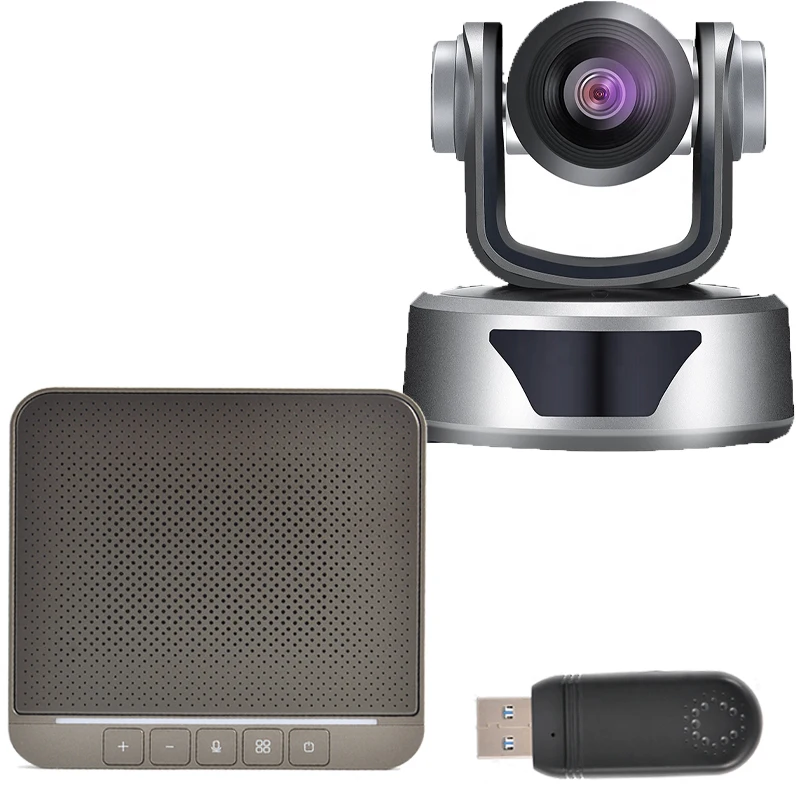 원격 화상 회의 1080P HD 카메라, 광학 줌, USB 드라이브 무료, 전방향 마이크, 라이브, 교육, 회의