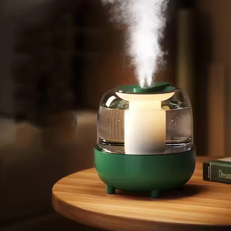 Large Capacity 4L Aromatic Humidifier Ultrasonic Household Air Humidifier Air Purifier LED Light Double Spray