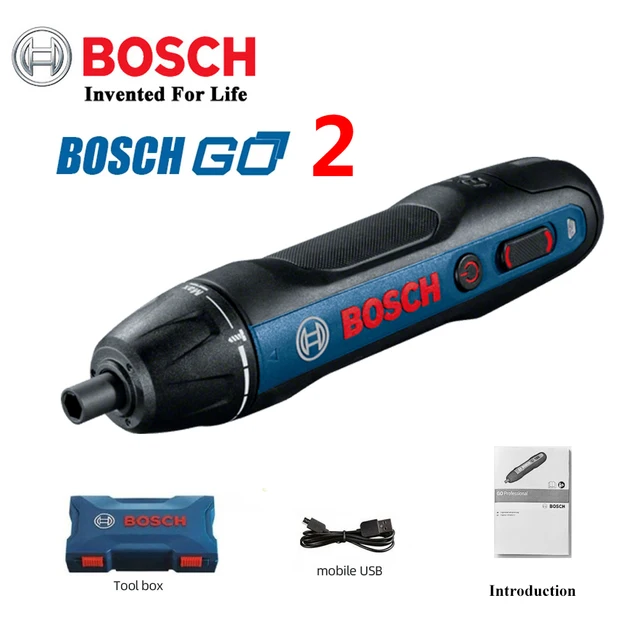 Original Bosch Go2 Electric Screwdriver Set 3.6V Rechargeable Automatic