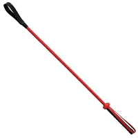 56CM Red Riding Crop PU Leather Whip Crops Equestrianism HorseWhip with Wristband 1