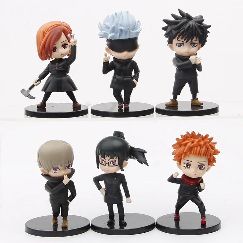 

6pcs/set Anime Jujutsu Kaisen Figure Model Toys 10cm