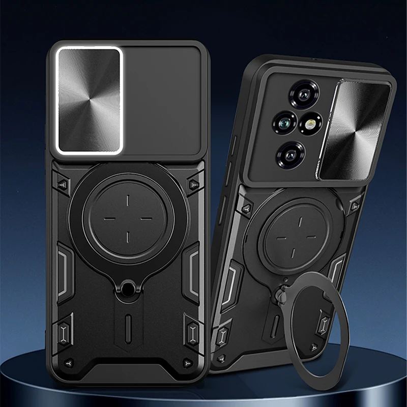 360° Rotating Metal Magnetic Car Holder Armor Phone Case