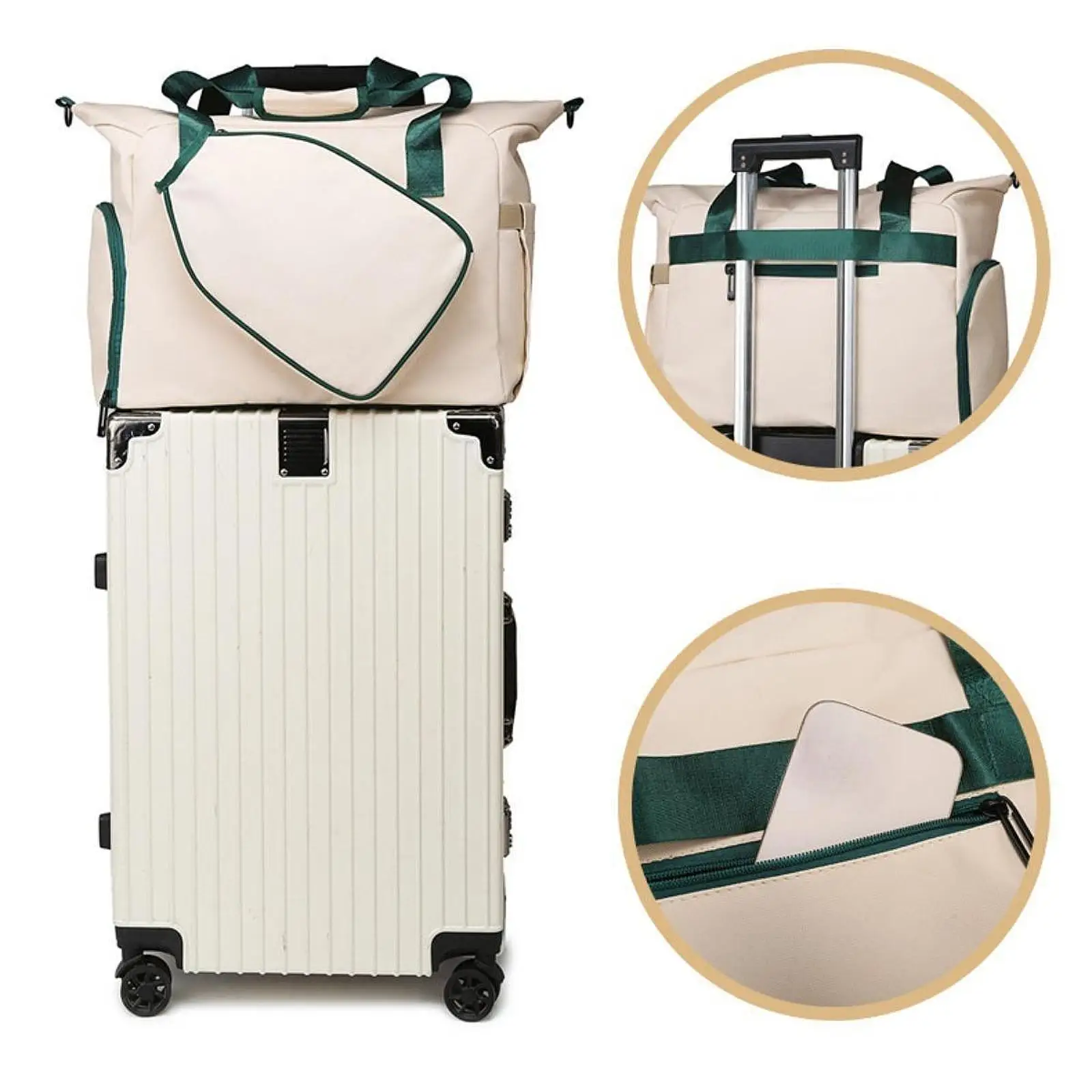 Pickleball Racket Bag Shoulder Bag with Racquet Paddle Holder Travel Pouch