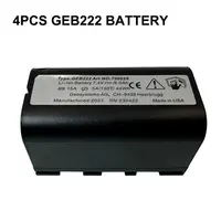 4PCS GEB222 Battery For SWISS Total Station GPS System ATX1200 1230 Piper 100 200 Lases Survey Instruments Rechargeable Battery 1