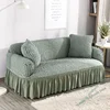 1/2/3/4 flying seat seersucker living room sofa cover elastic sofa cover elastic solid thickness elastic sofa cover 4