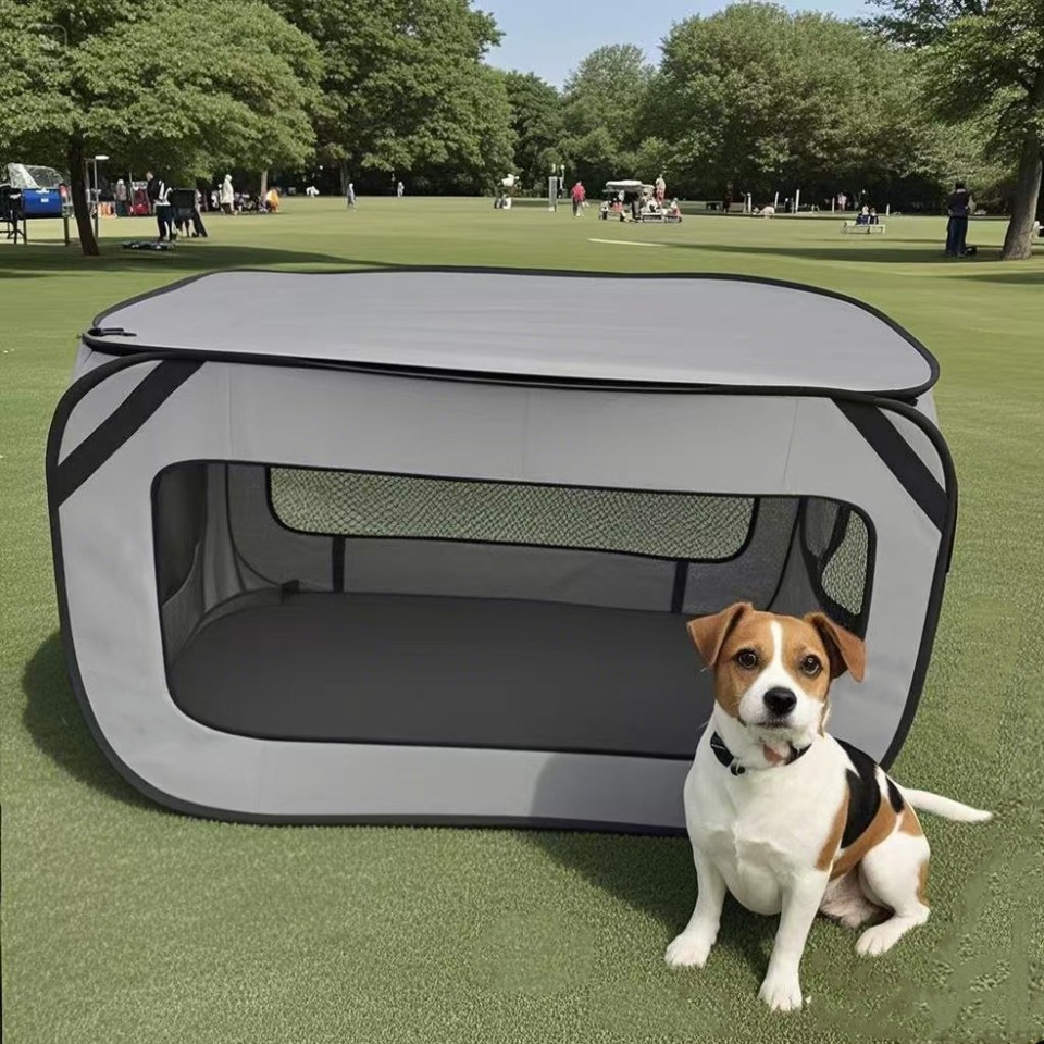 Collapsible Dog Cage Oxford Cloth Pet Carrier Outdoor Cat Tent Dog Carrier Dog Car Seat Waterproof Pet Cage Pet Car Accessories
