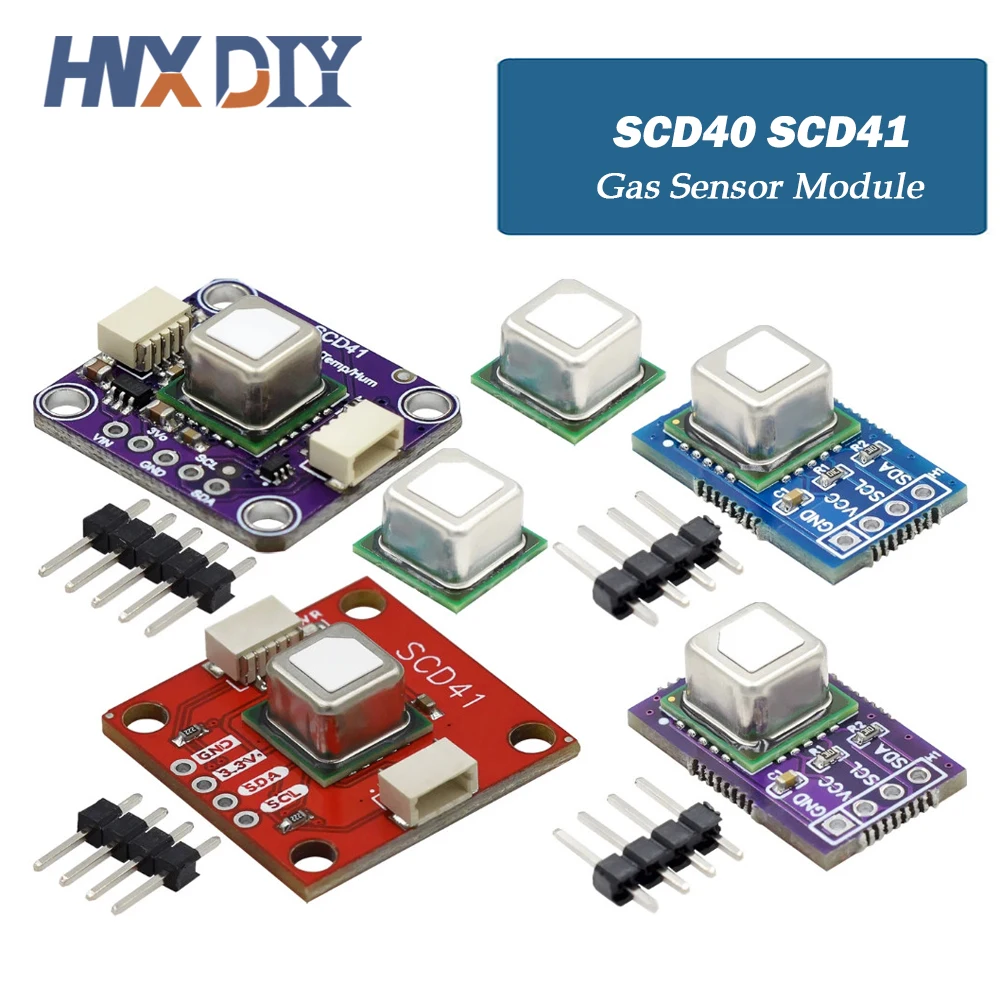 

SCD40 SCD41 gas sensor module detects CO2 carbon dioxide temperature and humidity in one sensor I2C communication