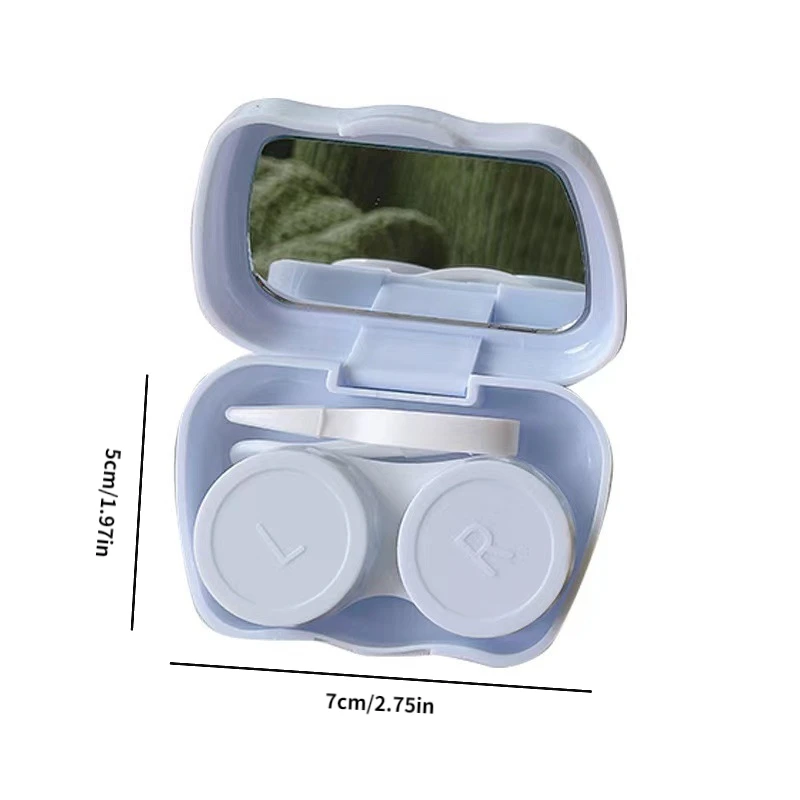 Candy Color Contact Lens Case, Portable Contact Lens Companion Box, Beauty Pupil Storage Box For Travel