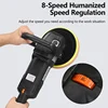 1400W 7 Inch/6 Inch Buffer Polisher Rotary Buffer Polisher Waxer 8 Variable Speed 600-3600 RPM Detachable Handle for Car Boat 5