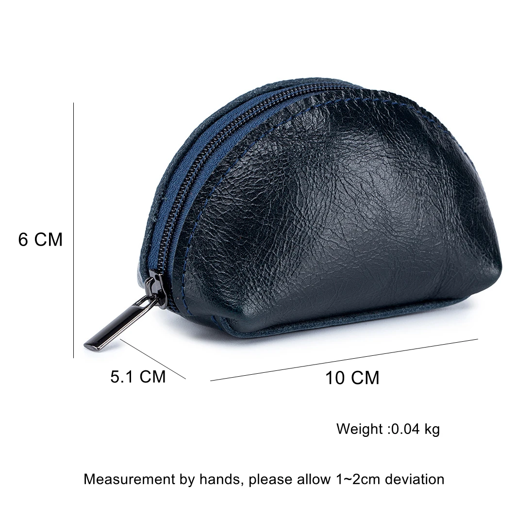 Genuine Leather Mini Coin Purse Female Cowhide Wallets Lady Small Coin Pocket Card Holder Mini Money Bag Portable Clutch