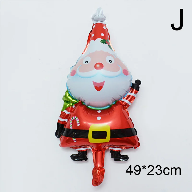 thumbnail image 1 of Globos navideños de aluminio con dibujos animados, mini decoraciones para fiestas, globo de Papá Noel, globo de muñeco de nieve con ciervo en 3D para niños, 1 of 5
