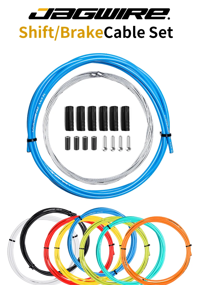 JAGWIRE MTB Road Bike Cable Set Non-lubed Brake 5mm CEX Cable Set Mountain Bicycle Derailleur Housing Kit Universal Parts