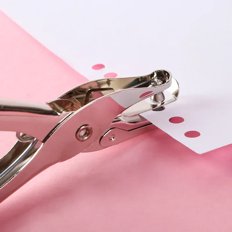 Single Hole Punch 8 Sheet Capacity 3mm 6mm Diameter For Office School Supplies