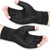 1 Pair Arthritis Compression Copper ion Gloves,Relieve Hand Pain Swelling&Carpal Tunnel Fingerless for Typing,Support for Joints 1