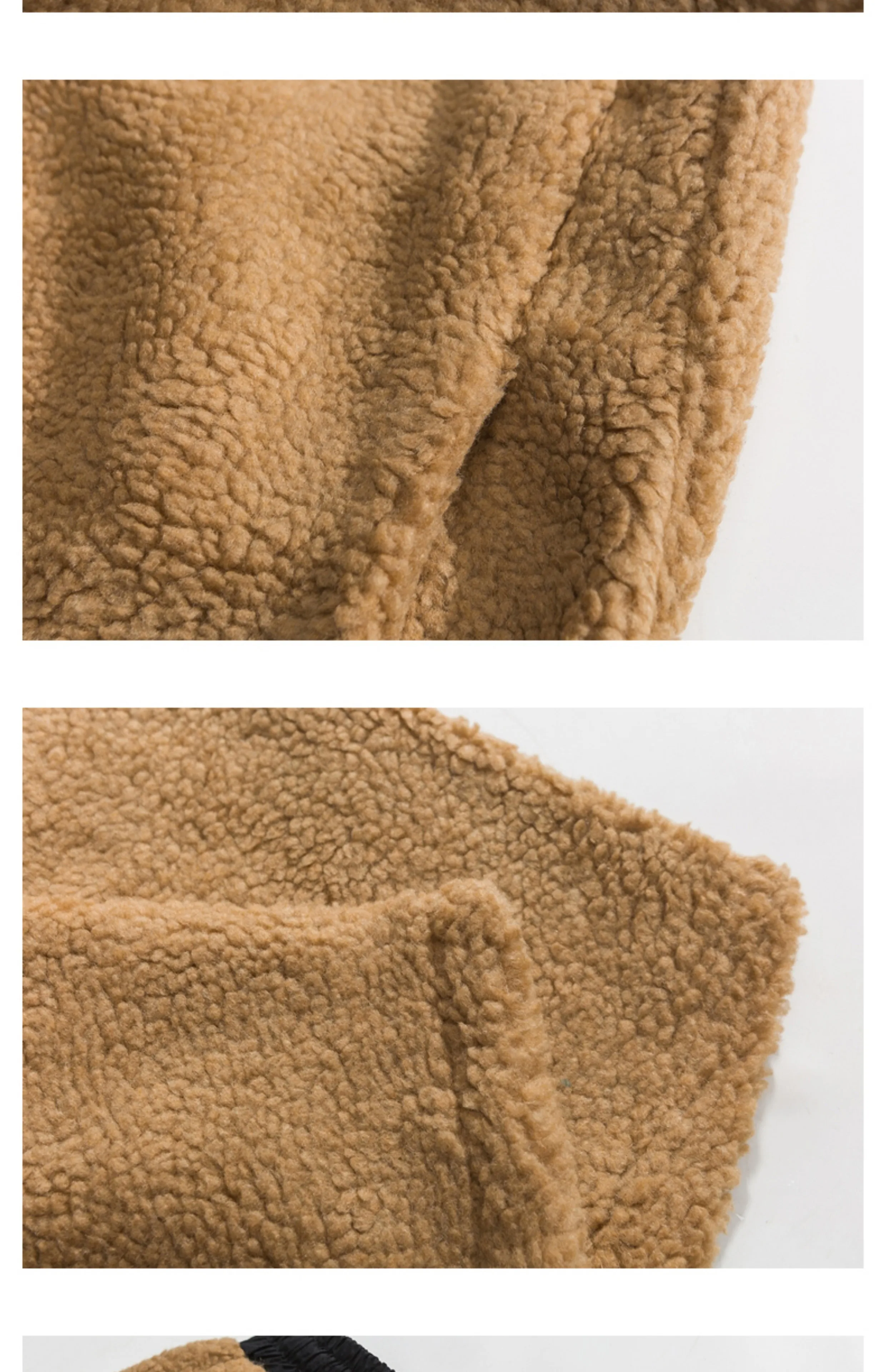2023 Winter Neue Männer Einfarbig Fleece Hosen Männlichen Vintage-Mode Dicke Übergroßen Harem Hosen Männer Lamm Wolle Warme Hosen – Detail 10