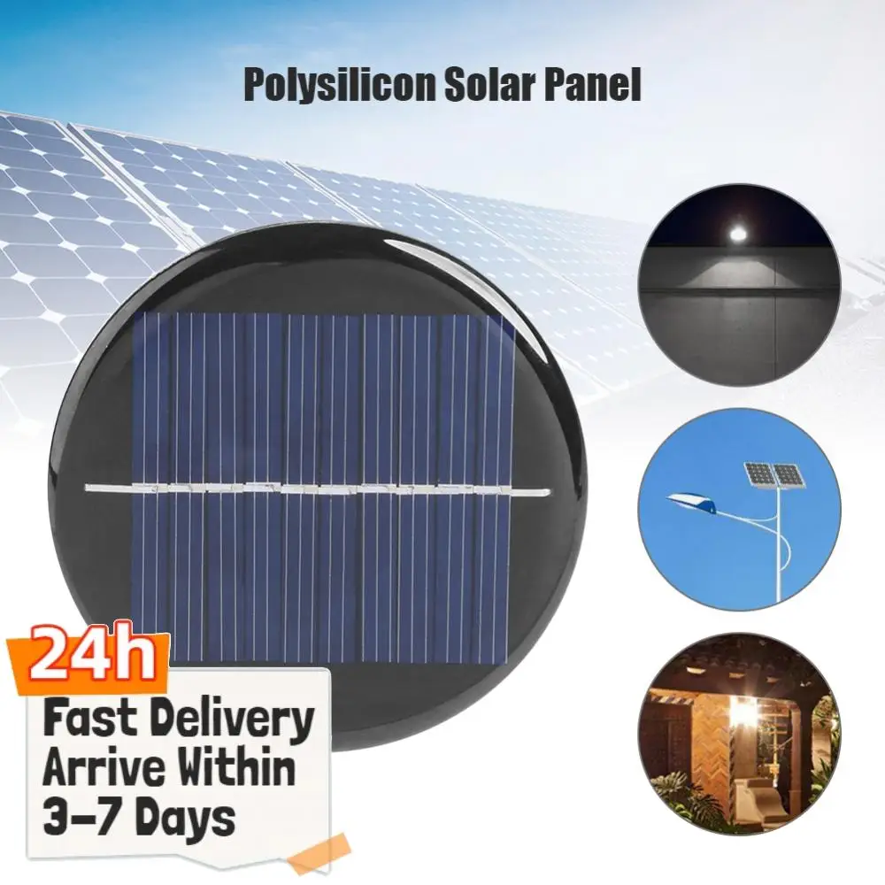 1/2Pcs Portable Solar Panel Board DIY Power Bank Battery Cell Charger Lamp Panel Charging Mini Solar System Board