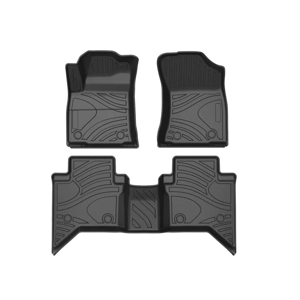 

3Pcs Car Floor Mats For Isuzu D-max Dmax LHD 2014-2019 TPE Waterproof Carpets Foot Pads Car Accessories Interior Pedals Rugs