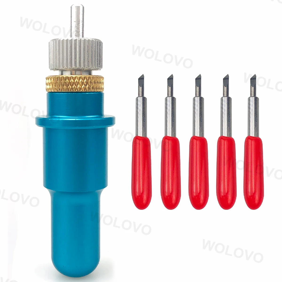 

5 шт. универсальные лезвия 45 градусов и 1 шт. держатель лезвия для графитотеков Силуэт КАМЕЯ 3 2 1 портрет 1 2 Регулируемая глубина резки синий