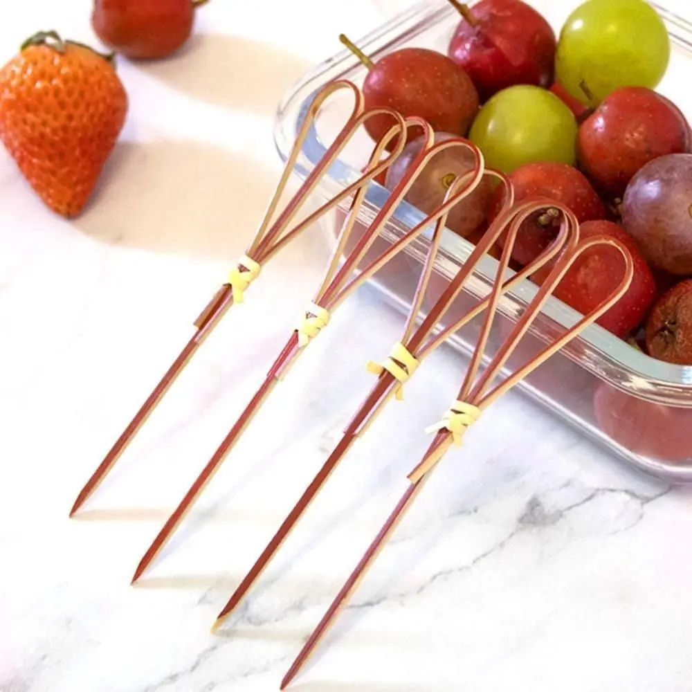 100Pcs New Bamboo Toothpick Picks Sticks Eco-friendly Cocktail Decorative Toothpick 100Pcs/bag Bamboo Cocktail