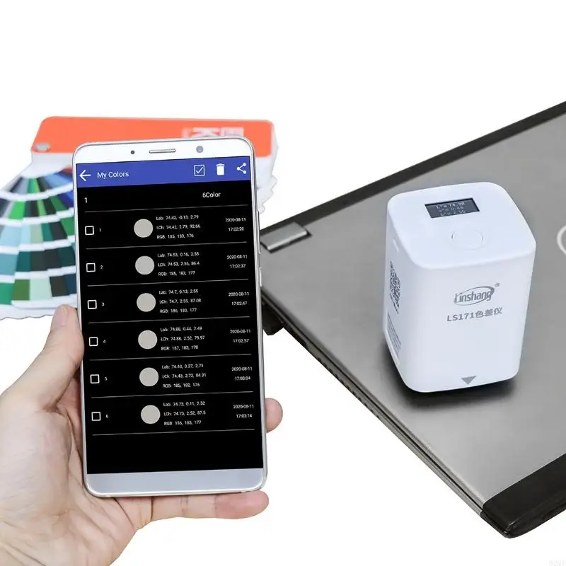 92MF Color Analyzer Digital Precise Colorimeter Precision Color Difference Meter Tester Portable Colorimeter Compact-size