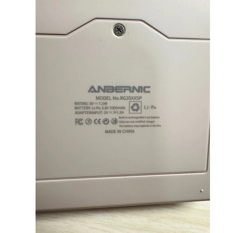 For ANBERNIC RG35XXSP Flip Portable Retro Handheld Game Console 3.5 inch IPS Screen LCD Screen Repair Parts Replacement