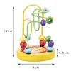 Baby Montessori Educational Math Toy Wooden mini Circles Bead Wire Maze Roller Coaster Abacus Puzzle toys For Kids Boy Girl Gift 6