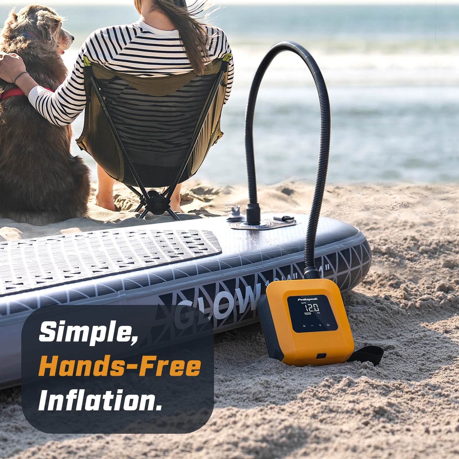 Pompa Elettrica Ricaricabile Ad Alta Pressione Per SUP - 20 PSI, Batteria 15000 MAh, Doppio Stadio - Gonfia Paddle, Kayak, Materassi - Con Custodia E 7 Ugelli - 6