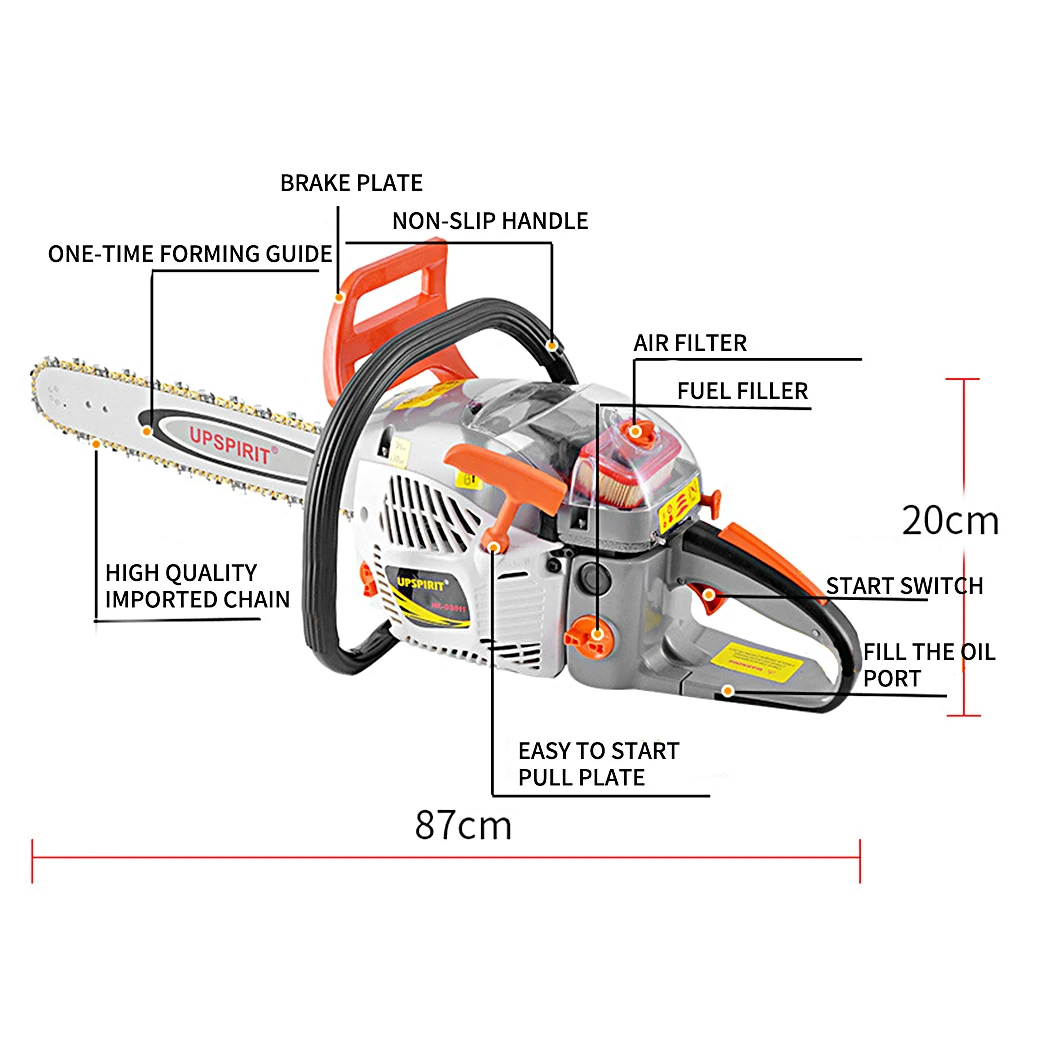 HKGS011 Saw Chain Speed 8000r/min New Model 58Cc Portable Battery