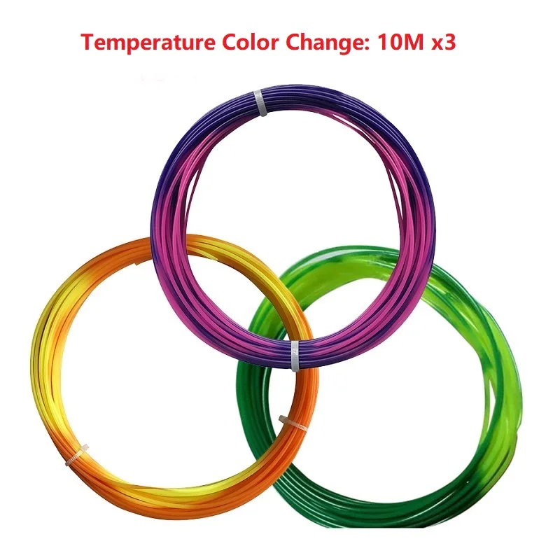 Temperature-Activated Color-Changing PLA 3D Printer Filament - 1.75mm, Multiple Colors