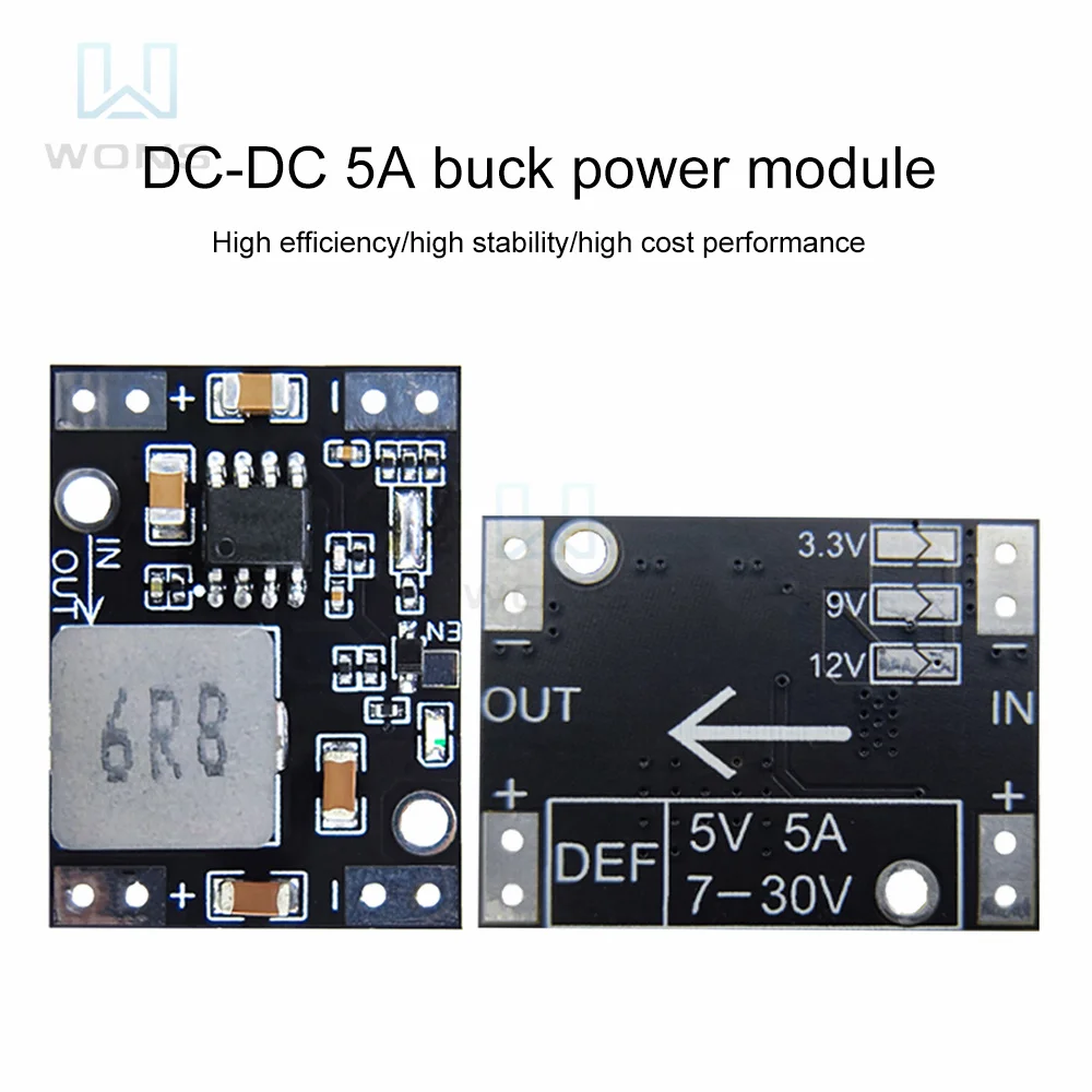 

DC-DC 5A 5V Step-down Module 3.3V/5V/9V/12V Power Supply Module Steering Gear Power Drive