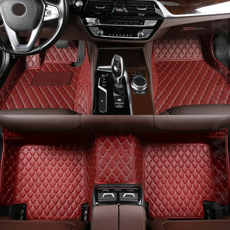 

YOTONWAN Custom Leather Car Foor Mat 100％ For Alfa Romeo Giulia Stelvio 2017 Car Accessories Auto Accessories Car-Styling