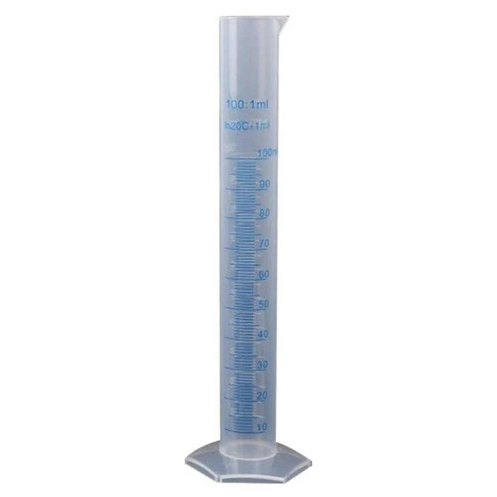 Plastic Measuring Cylinder Graduated Tube Tool for Lab(100Ml),plastic measuring cup