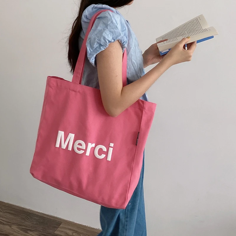 Emily In Paris Creative Canvas Tote Bag Eco Shopping Bag Large Capacity  Shoulder Bag Women Female Foldable Beach Shopper Bag - AliExpress