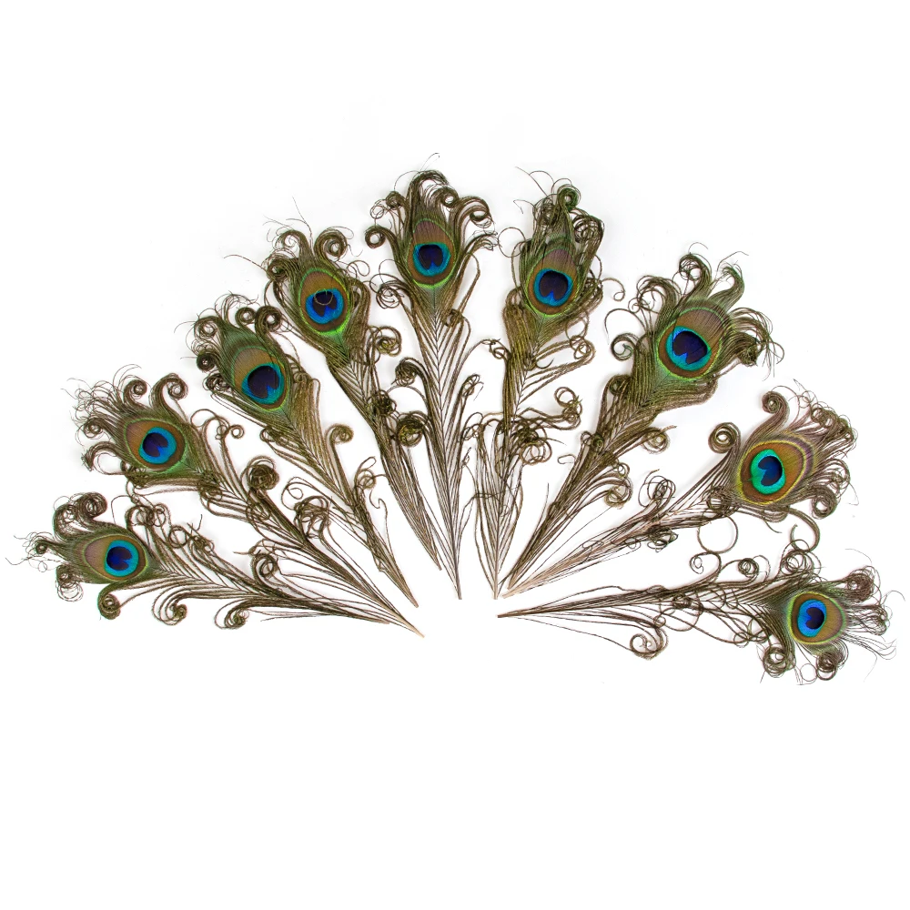 WholesaleNaturalRealPeacockFeatherCraftsDIYVaseHomeTable