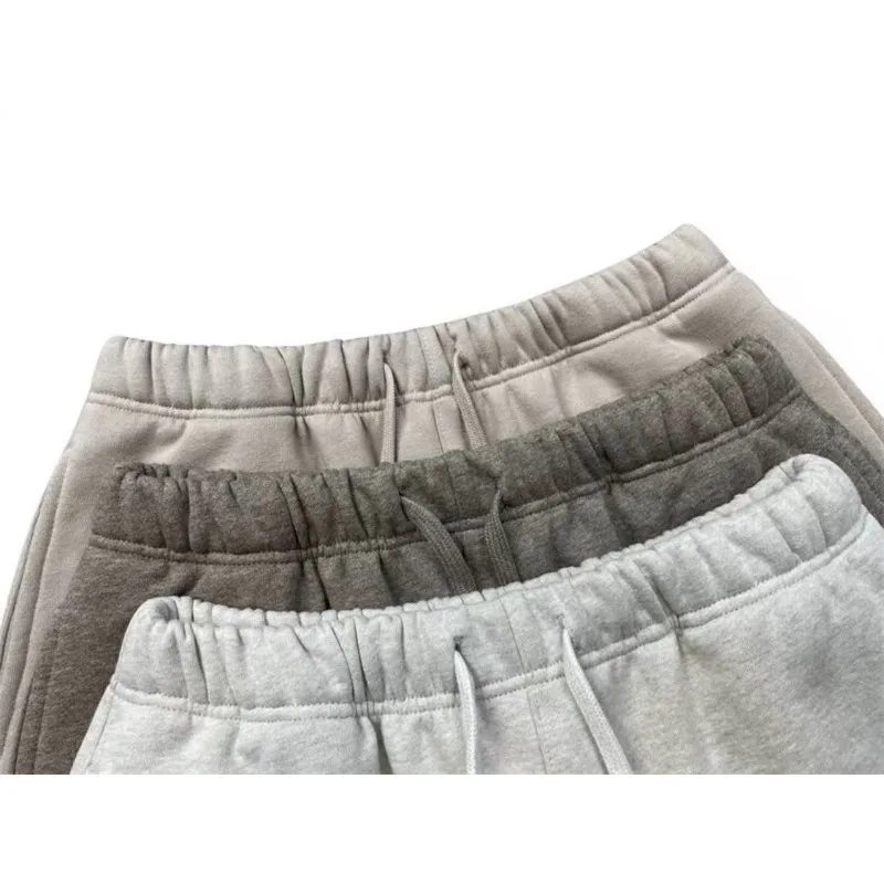 Men's Sports Leg Binding Pants Classic Brand Metallic Silicone Letter Logo Pants High Street Couple Loose Pants Hoodies Set view 2