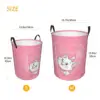 Custom Cute Cat Marie Kitten Cartoon Laundry Basket Collapsible Animals Movies Clothes Toy Hamper Storage Bin for Kids Nursery 6