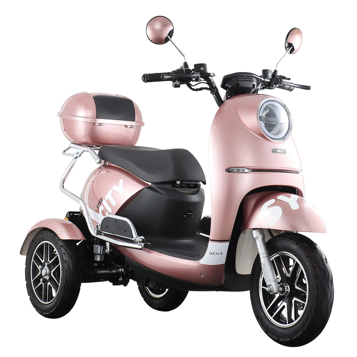 Electrical Motorcycle Tricycles For Women Man Double Seats 3 wheel Scooter