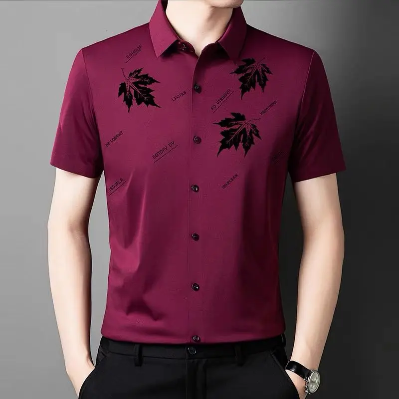 Men's High-End Business Casual Short-Sleeve Shirt - Summer Edition