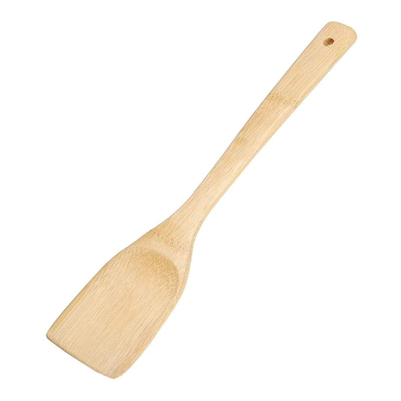 Bamboo Wooden Spatula, Non Stick Kitchenware, Wooden Wok, Heat