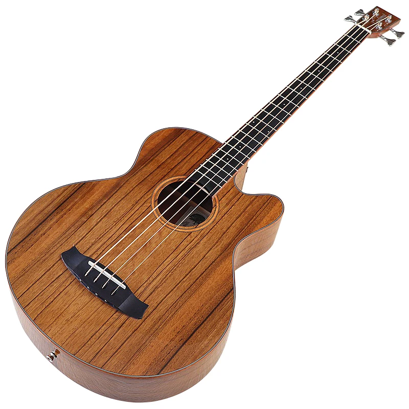4 String Electric Acoustic Bass Guitar 43 Inch Cutaway Design Guitar With EQ electric bass guitar
