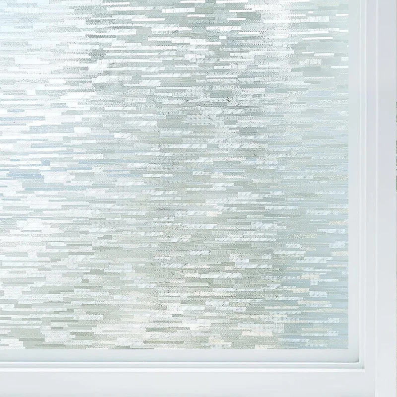 Frosted Glass Privacy Film - Static Cling, UV Blocking & Removable