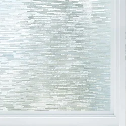 Frosted Glass Privacy Film - Static Cling, UV Blocking & Removable - 45x100cm (MW)